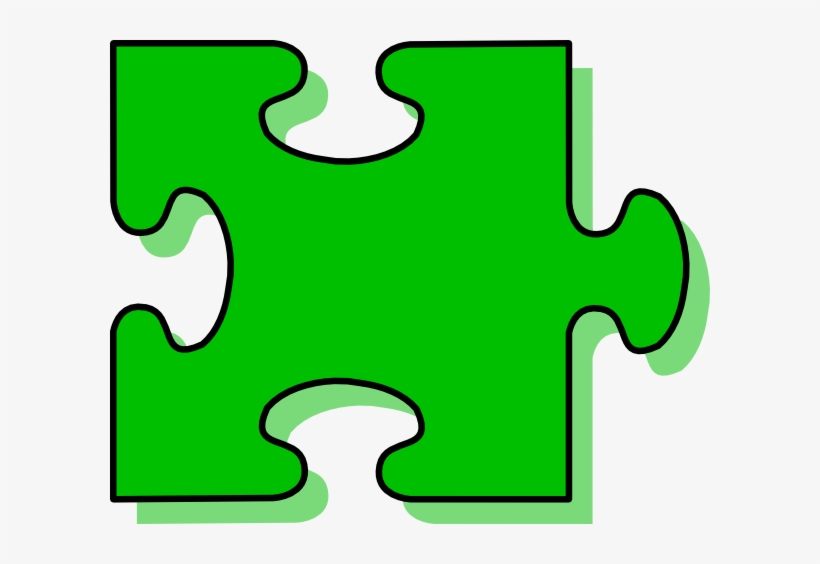 Piece Clip Art At Clker Com Vector - Autism Puzzle Piece Green, transparent png #662582
