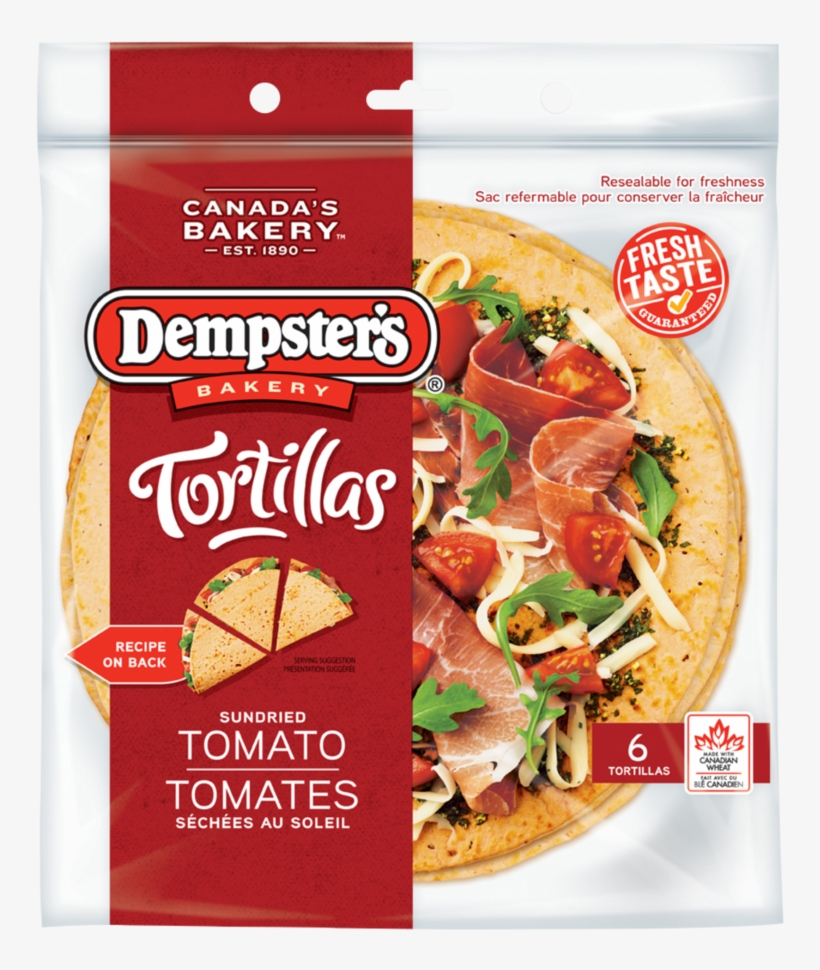 Dempster's® Sundried Tomato - Tomato Tortilla, transparent png #662606