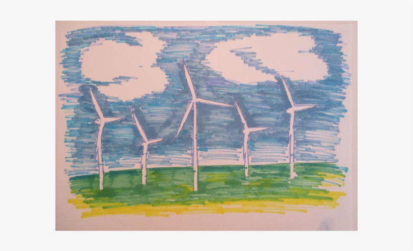 Wind Power - Painting, transparent png #662683