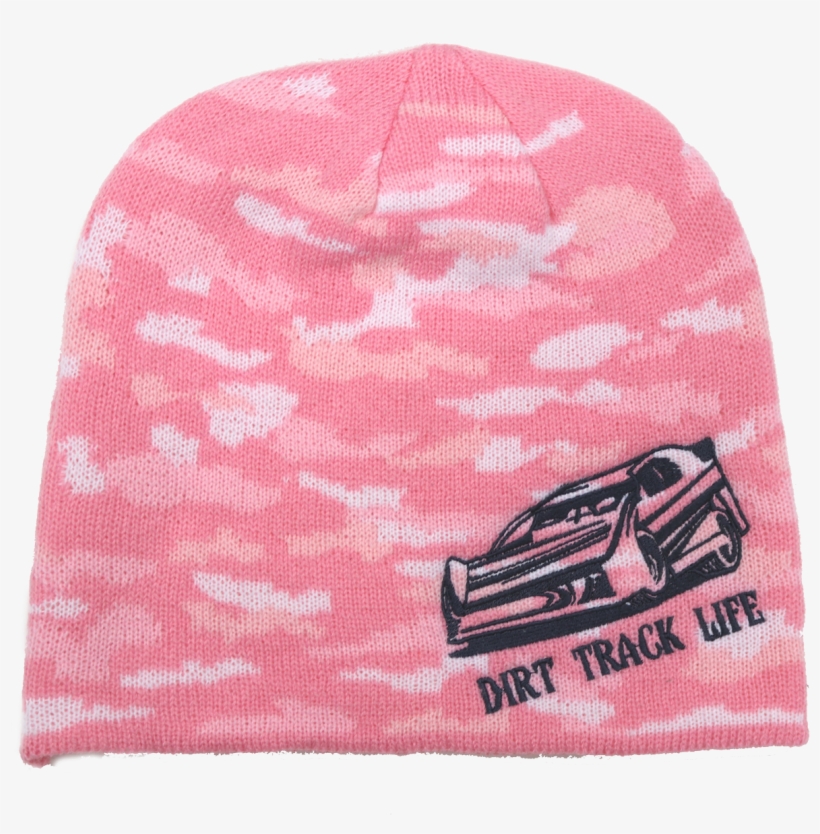 Pink Camo Dirt Track Life Beanie ***choose Sprint Car, - Beanie, transparent png #662904