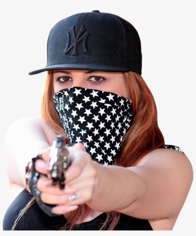 Woman With A Gun Png, transparent png #663296