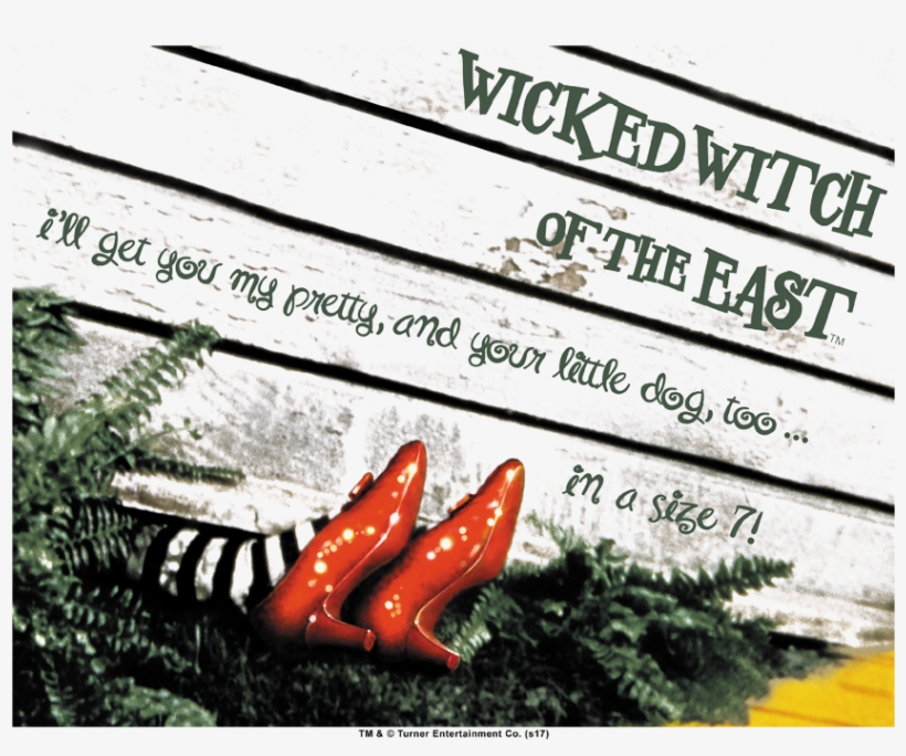 Wizard Of Oz Size 7 Women's T-shirt - Wizard Of Oz Wicked Witch Of The East Shoes Size 7, transparent png #663520