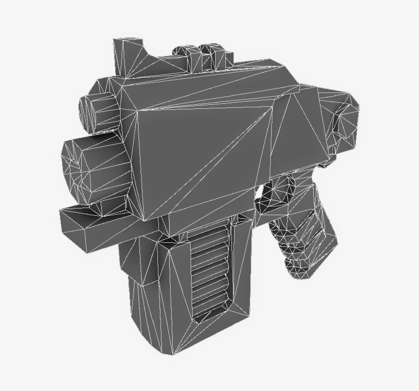 Low Poly Hand Gun - Battle Royale Game, transparent png #663610