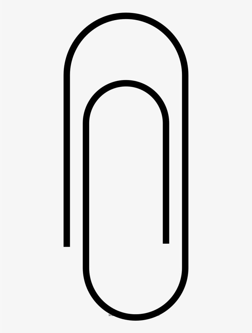 Paper Clip Coloring Page, transparent png #663961