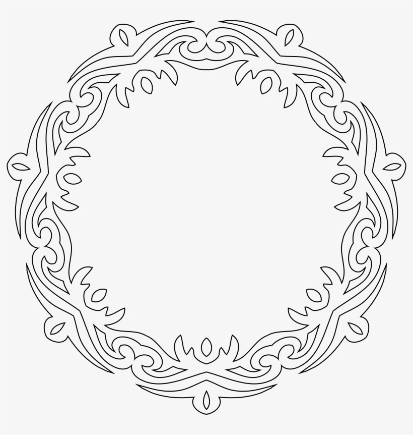 Decorative Line Art Frame - Hat Sanati Çerçeve, transparent png #663963