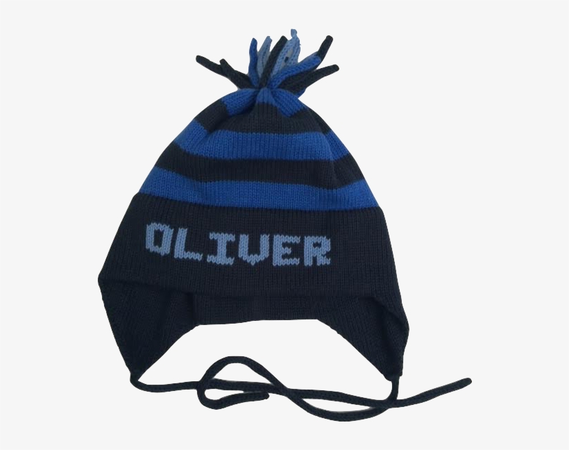 Personalized Monogrammed Knit Earflap Hat, transparent png #664450