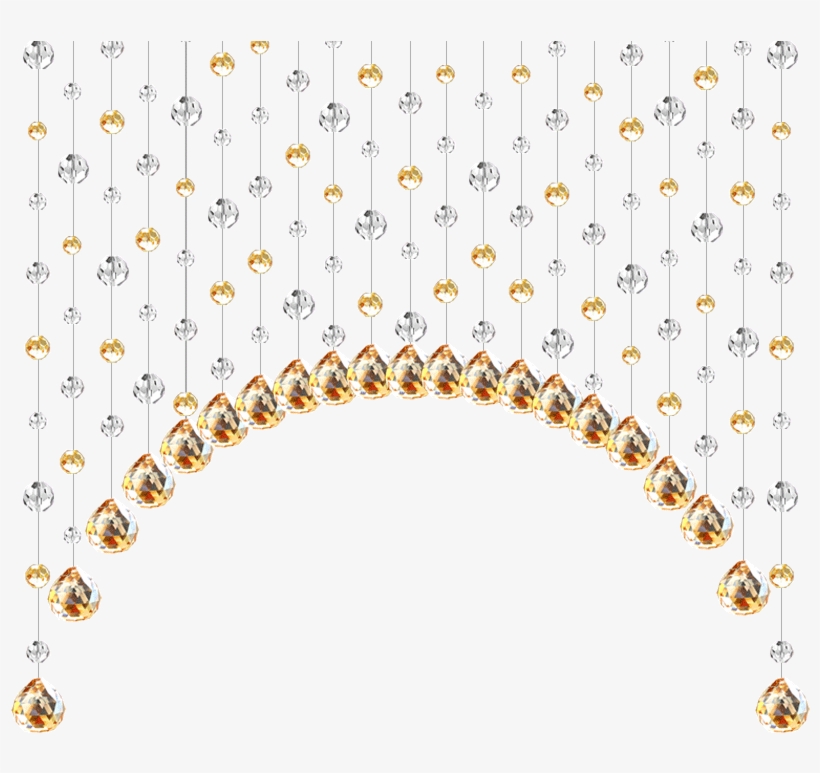 Crystal Bead Curtain Decorative Crystal Curtain Porch - Hanging Crystal Beads Png, transparent png #664647