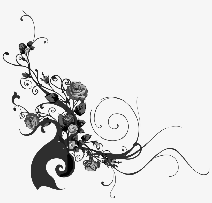 This Free Icons Png Design Of Rose Floral Flourish, transparent png #664777