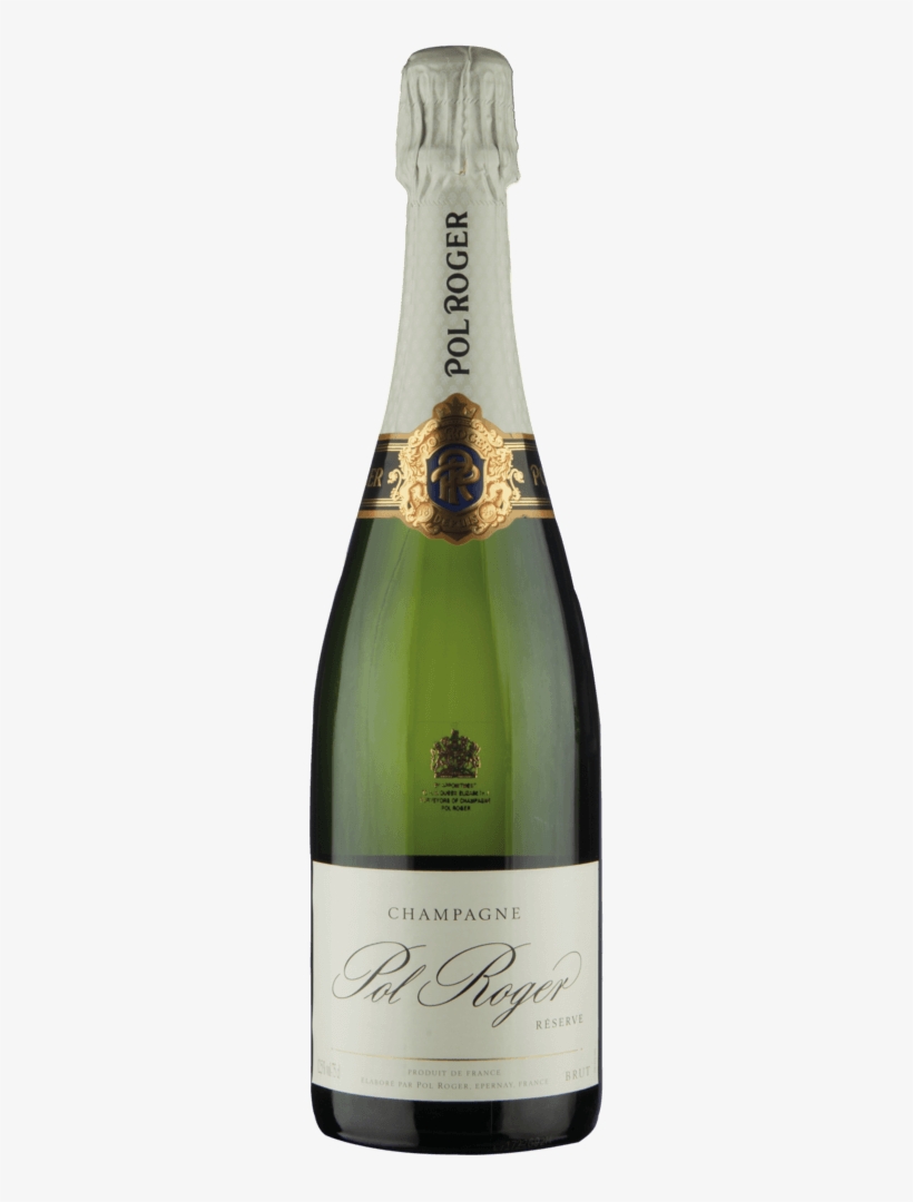 Pol Roger Brut Reserve - Glass Bottle, transparent png #664845