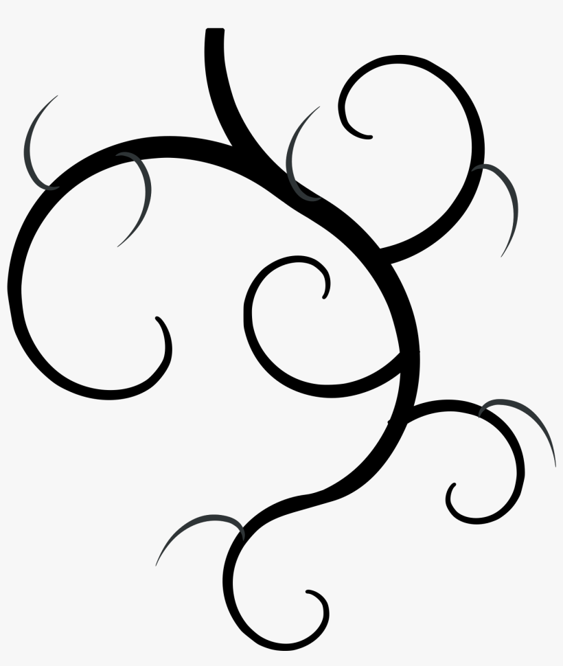 Rose Vine Cliparts - Swirl Clip Art, transparent png #665153
