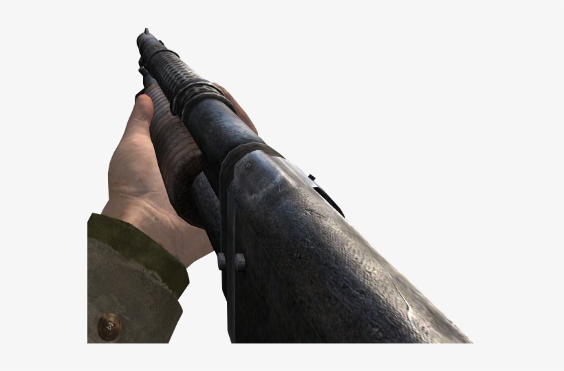 M1897 Trench Gun Cod2 - Call Of Duty 2 Shotgun, transparent png #665638