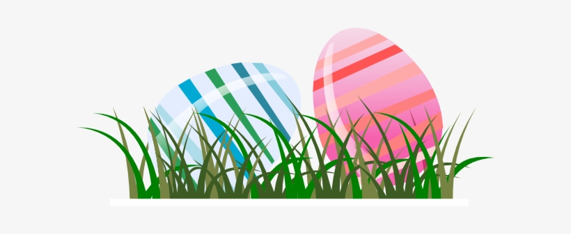 Easter Eggs In Grass Clipart - Easter Egg Clip Art Png, transparent png #666357