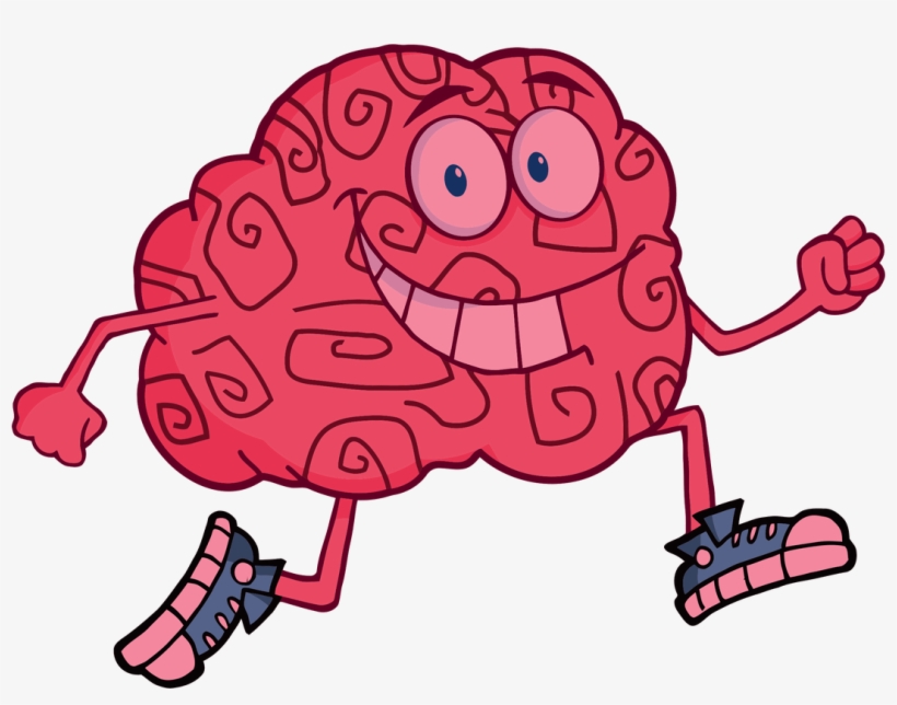 Image Freeuse Stock Brain Breaks Genhkids - Running Brain, transparent png #666470