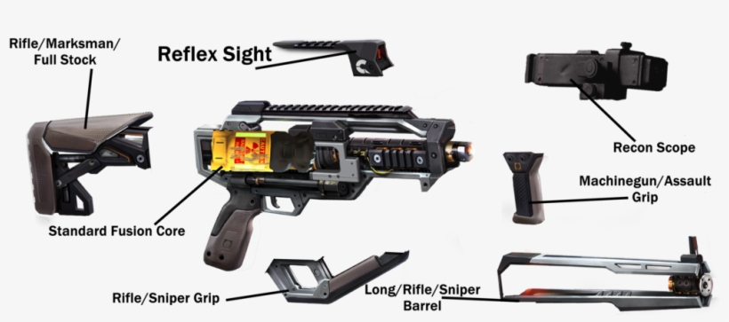 Fallout - Ae4 - Mockup - - - - Part - Firearm, transparent png #666490