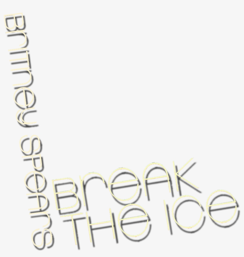 Break The Ice Logo-3 - Britney Spears Break The Ice Logo, transparent png #666494