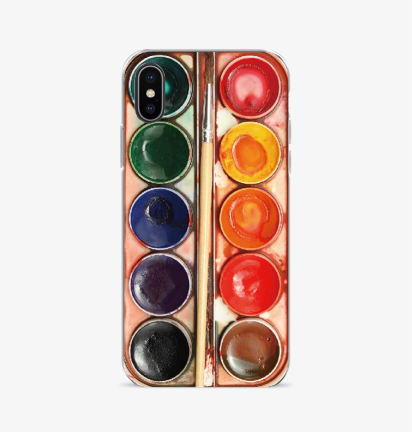 Watercolor Set Phone Case, transparent png #666557