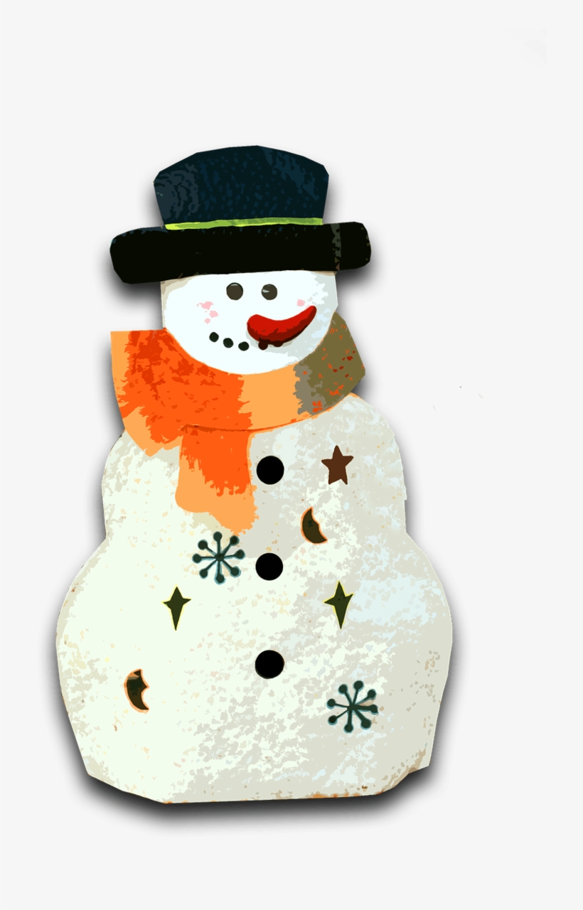 Cute Snowman Free Png Image - Snowman Transparemnt, transparent png #666677