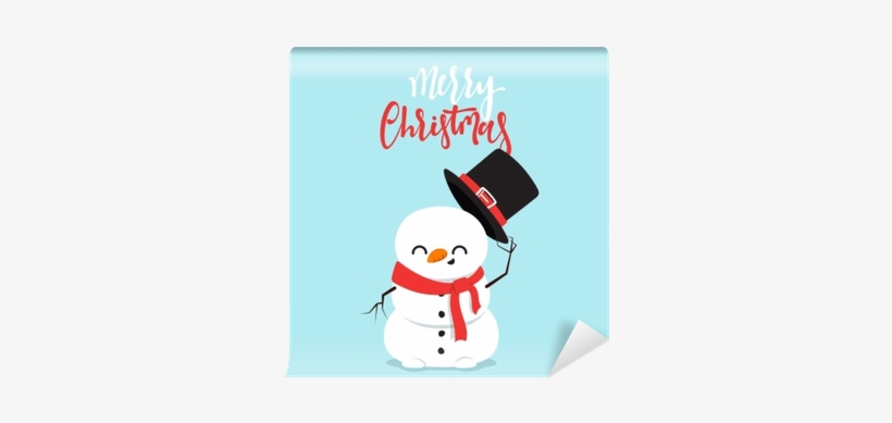 Snowman Cartoon Character In A Flat Style - Snowman, transparent png #667007