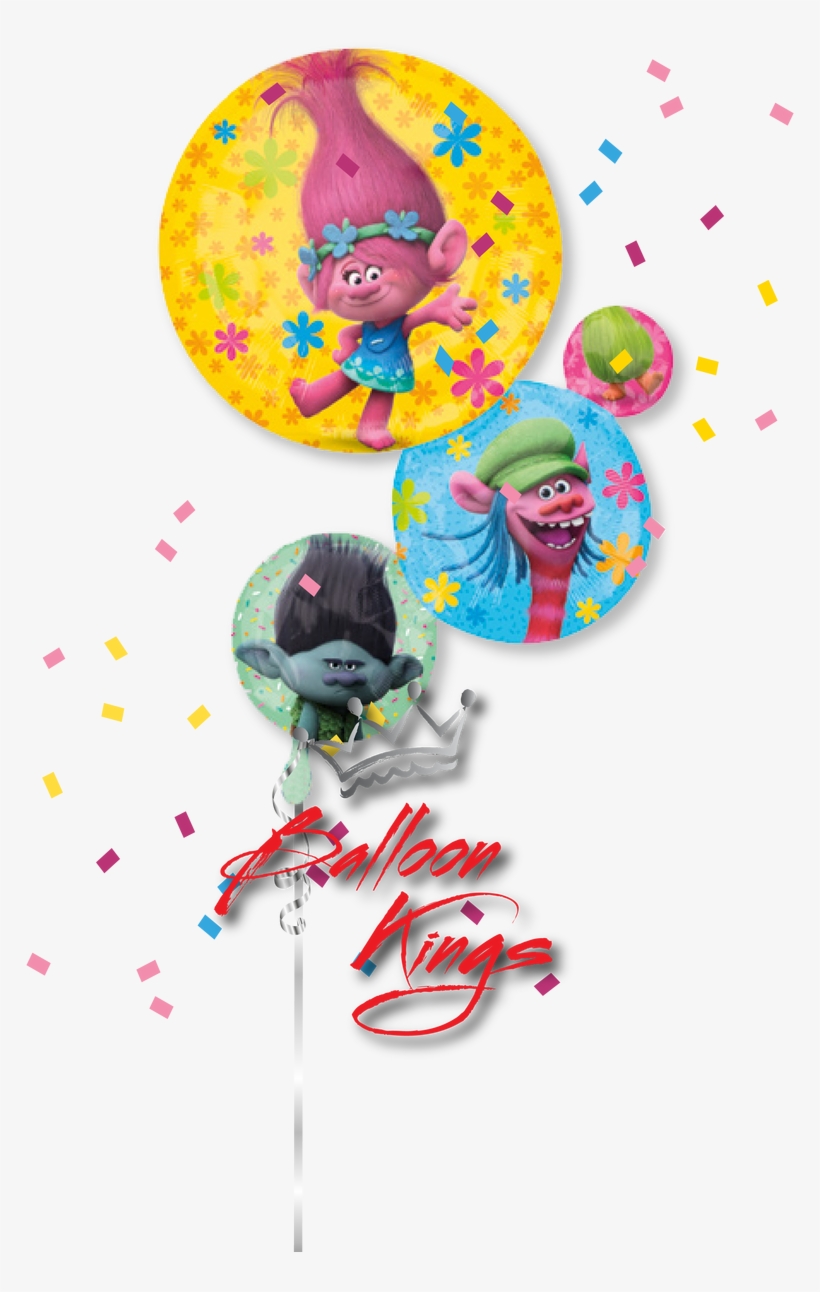 Trolls - Trolls Poppy Balloons, transparent png #667281