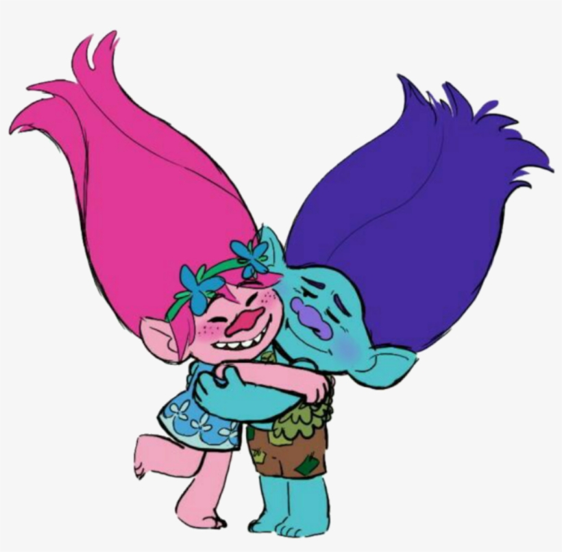 Branch Poppy Broppy Trolls Dreamworkstrolls Dreamworkst - Cartoon, transparent png #667335