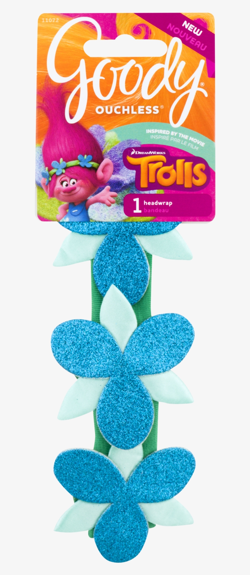 Trolls Poppy Sparkle Headband With Dreamworks Trolls - Goody Trolls Poppy Flower Sparkle Headwrap, Girl's,, transparent png #667385