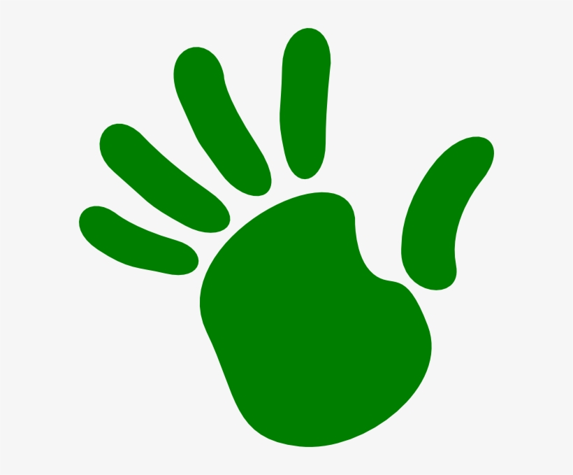 Handprint Clipart Right Hand Man - Handprint Of Baby Clipart, transparent png #667484