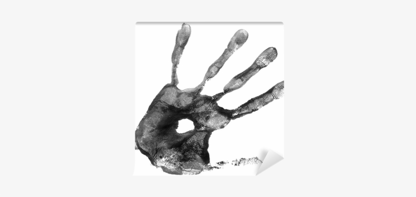 Black Hand Print, transparent png #667511