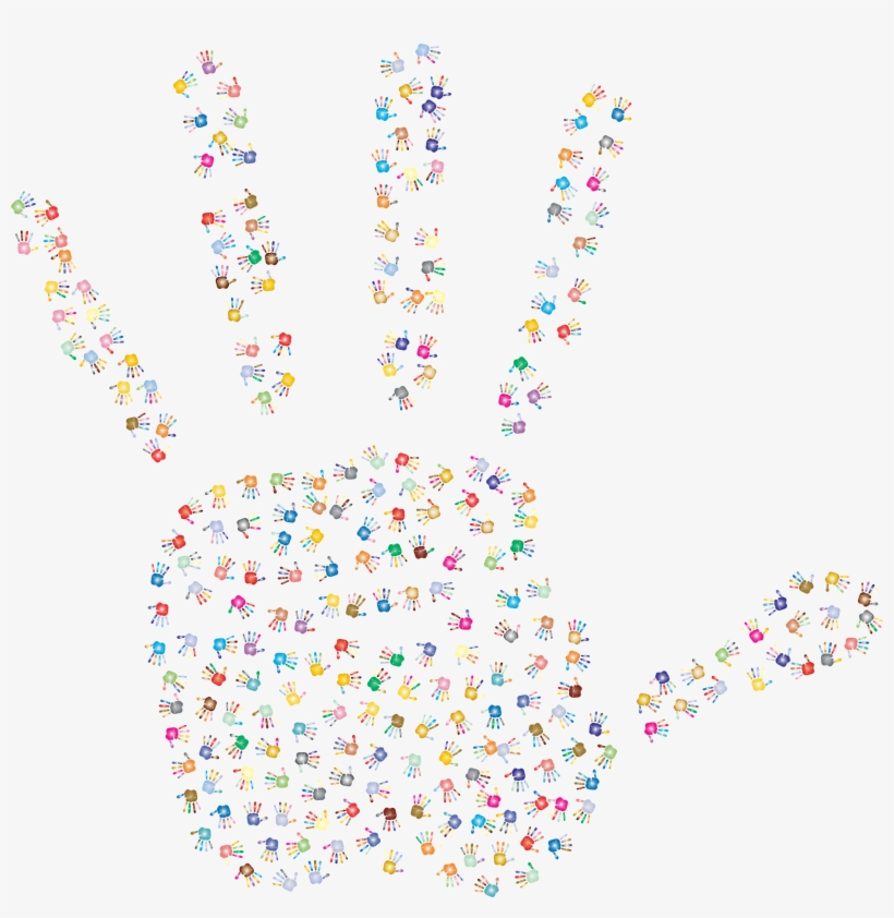 This Free Icons Png Design Of Prismatic Handprint Fractal, transparent png #667534