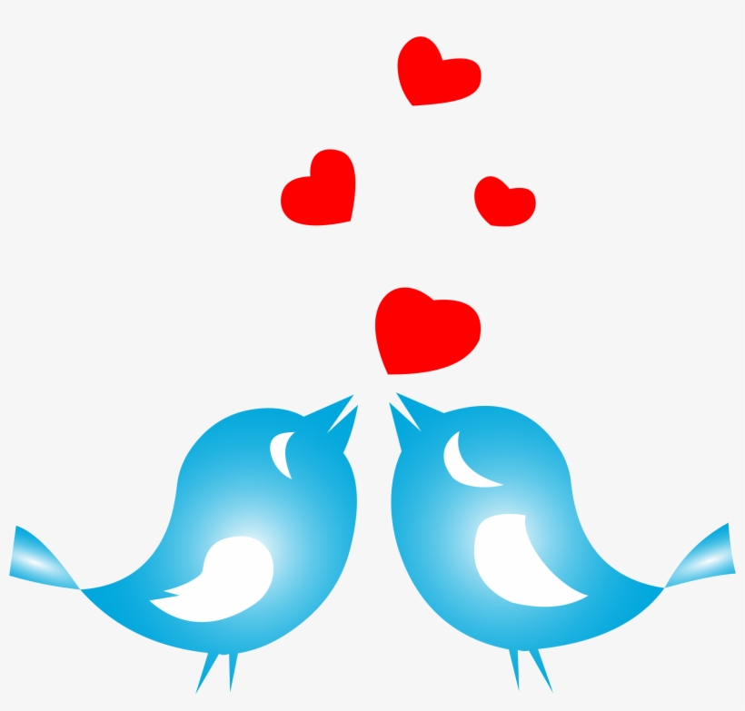 This Free Icons Png Design Of Colored Love Birds With, transparent png #667662