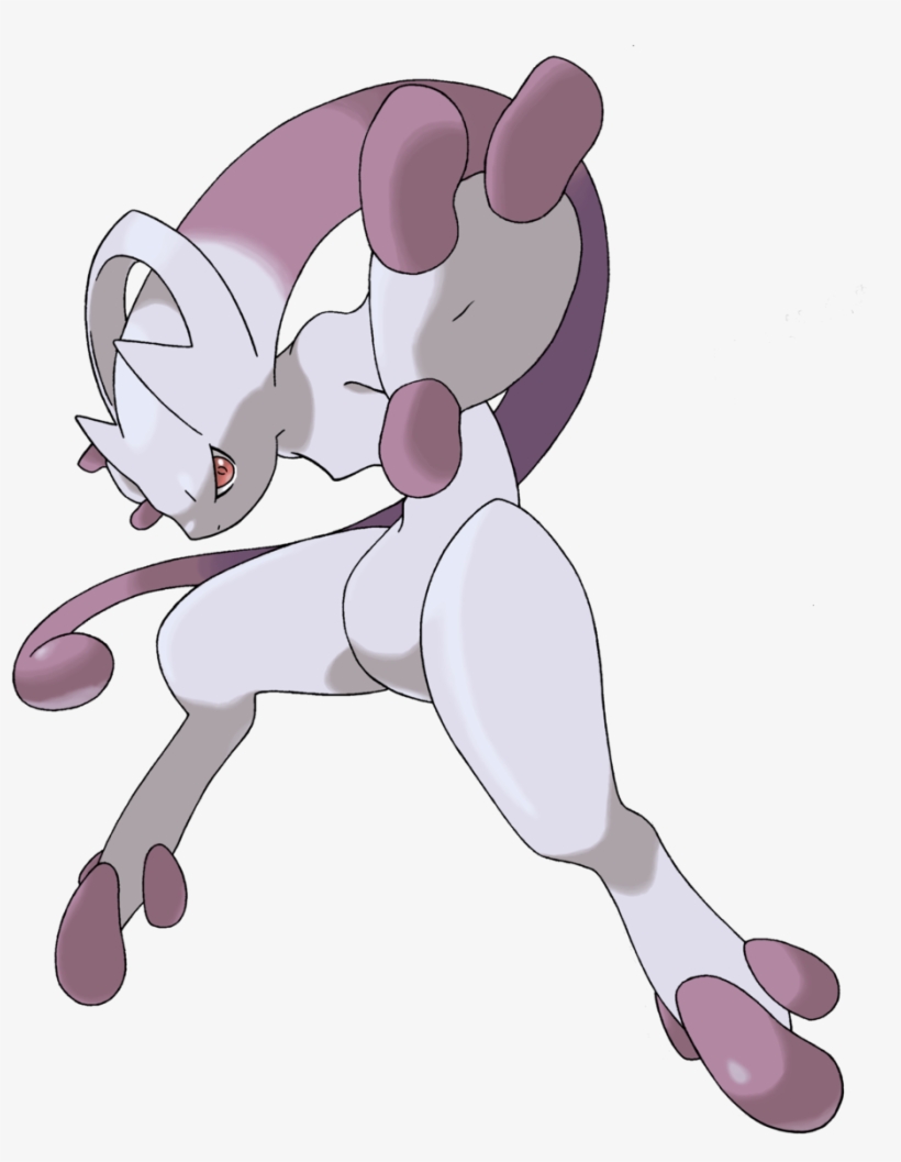 Mewtwo Drawing Realistic - Pokemon Mega Mewtwo Png, transparent png #667730