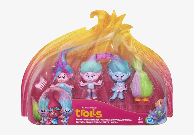 Trolls Troll Town Multi Pack, , Large - Trolls Poppy's Fashion Frenzy, transparent png #667750