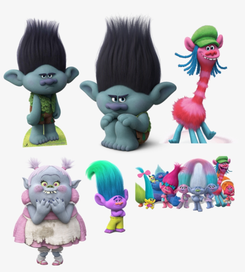 Trolls Clipart - Trolls Movie Selfie Frame Photo Booth Prop Poster, transparent png #667776