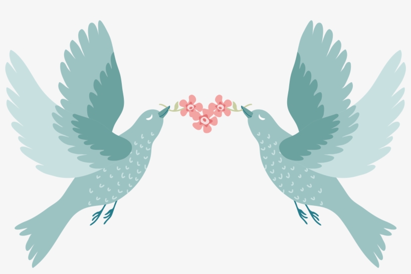 Bird Wedding Invitation Paper - Love Birds For Wedding, transparent png #667940