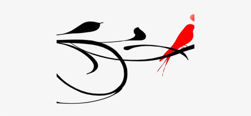 Lovebirds Drawing Abstract - Transparent Scroll Clipart, transparent png #668101