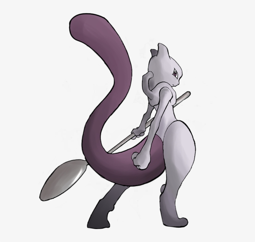 I Think I Would Rather Catch This One - Mewtwo With Spoon Png, transparent png #668736
