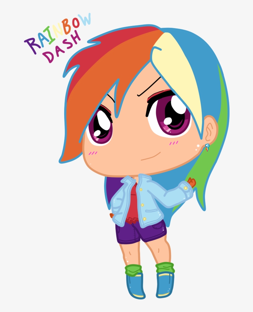 Graphic Royalty Free Chibi Google Search Random Pinterest - Rainbow Dash Human Chibi, transparent png #668797