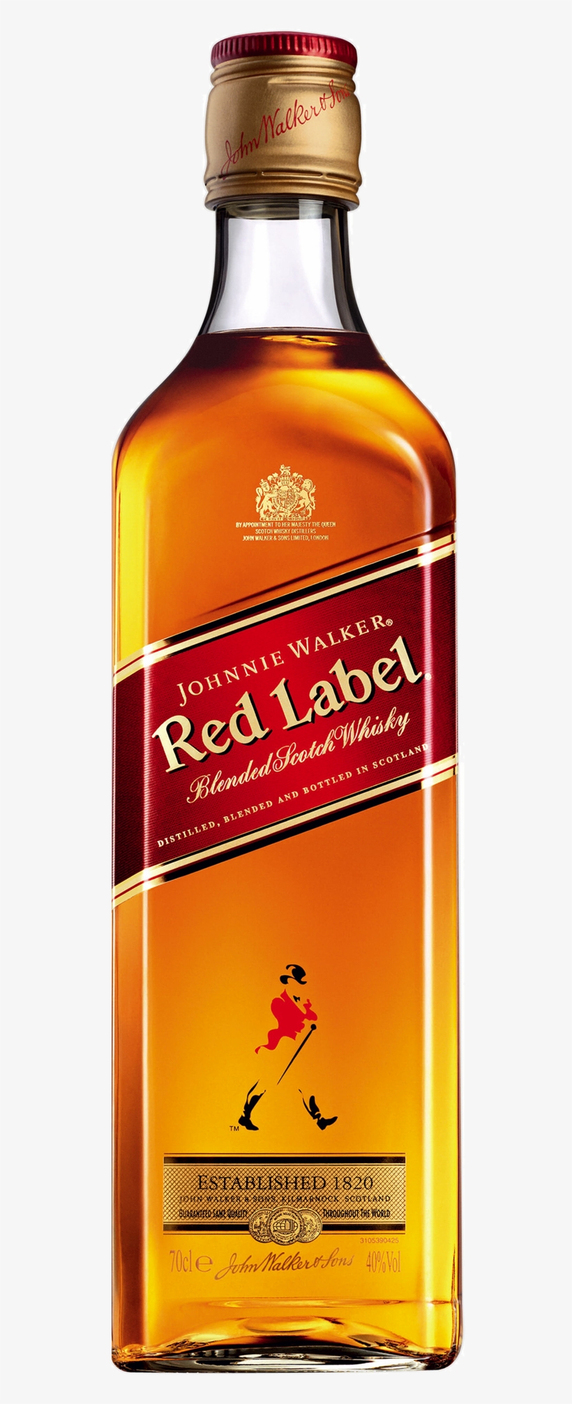 Johnnie Walker Red Label Scotch Whisky 700ml - Johnnie Walker Red Label 1 Litre, transparent png #669339