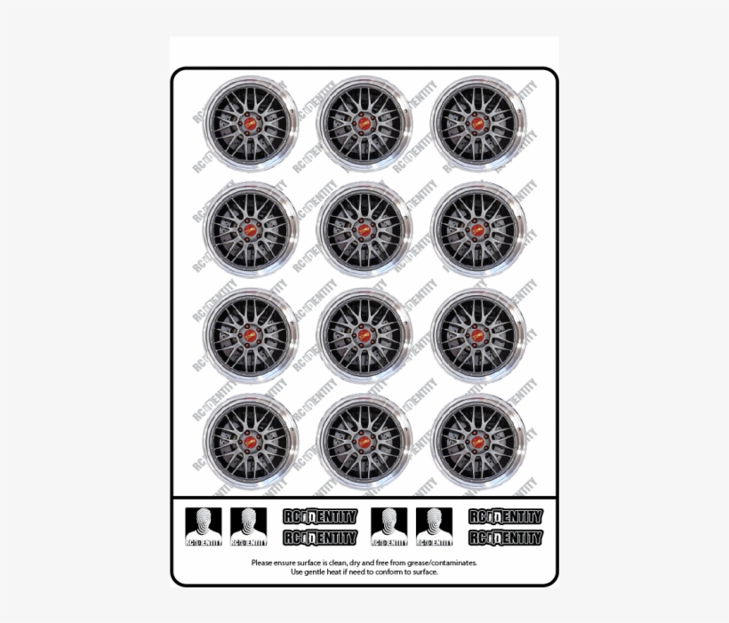 1/10 Touring Car Wheel Stickers Set - Circle, transparent png #669498