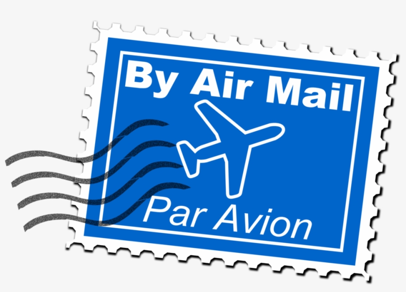 Air Mail Postage Stamp, transparent png #6600760