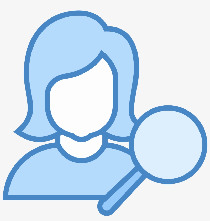 Procurar Usuário Feminino Icon, transparent png #6601842