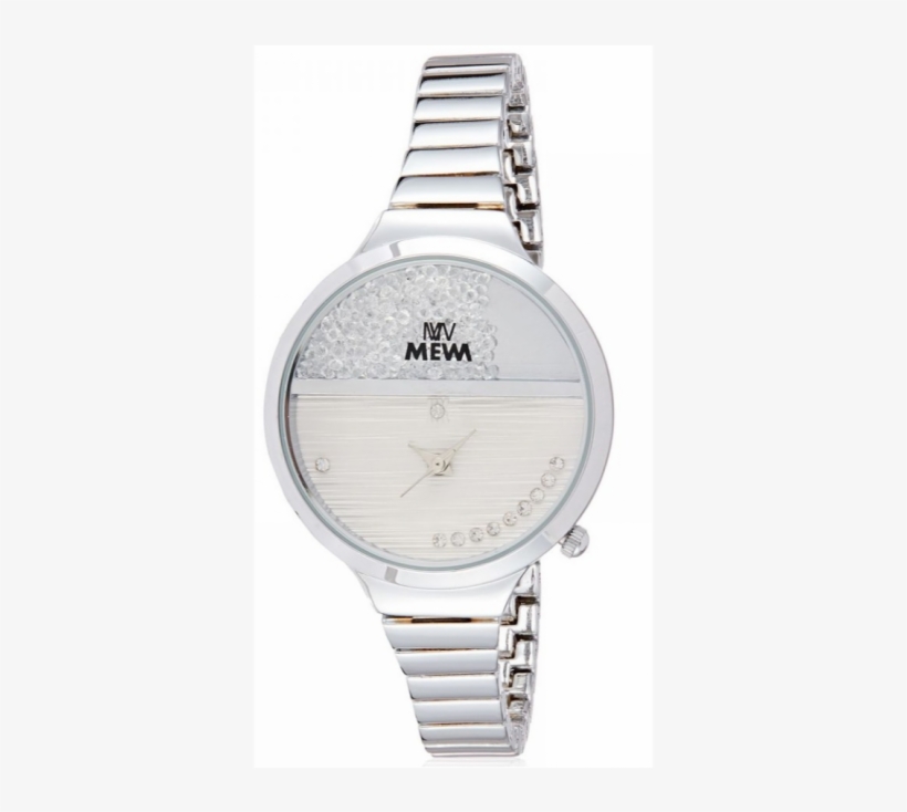 Decambridge Watch For Ladies, Silver Plated Band, Moving, transparent png #6601963