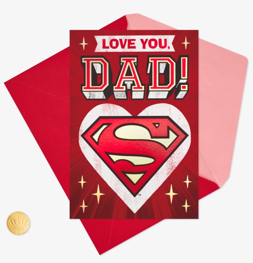 Dc Comics™ Superman™ Family Hero Valentine's Day Card, transparent png #6611960