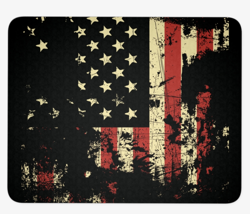 Distressed American Flag Mouse Pad, transparent png #6612429