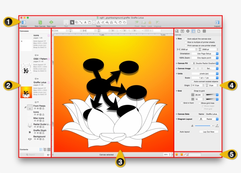 An Overview Of Omnigraffle's User Interface, transparent png #6612432