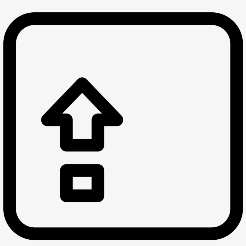 Caps Lock Icon, transparent png #6614665