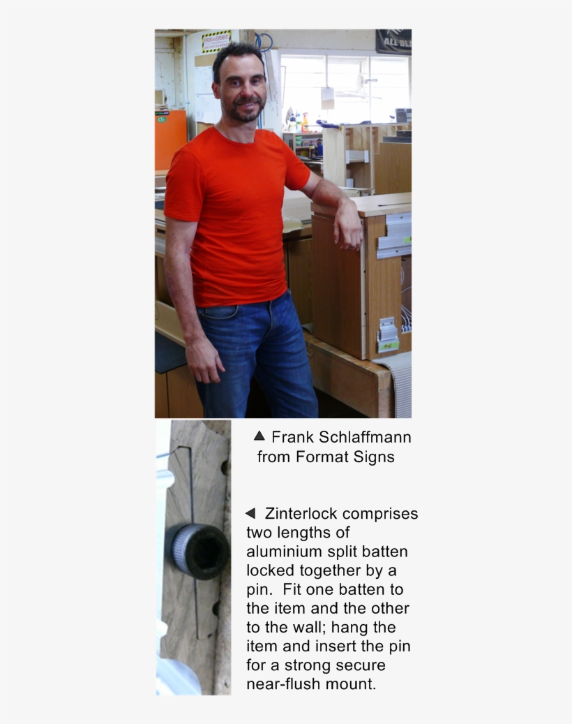 Frank Schlaffmann From Format Signs Talks About Zinterlock, transparent png #6615225
