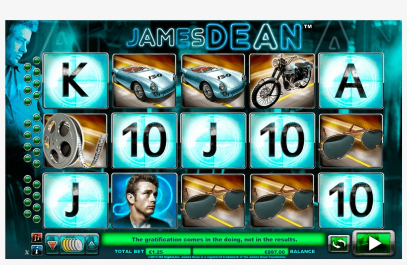 James Dean Nextgen Gaming Casino Slots, transparent png #6615942