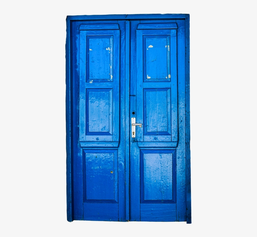 Door, Old, Blue, Blue Door, Old Door, House Entrance, transparent png #6616047