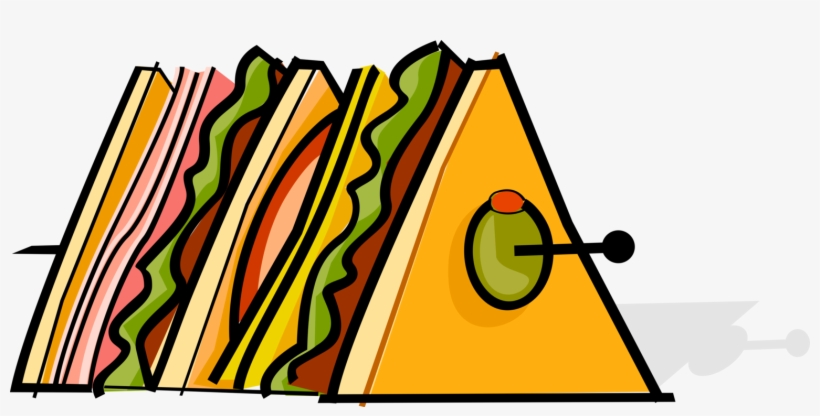 Vector Illustration Of Hors D'oeuvres Canapé Starter, transparent png #6616093