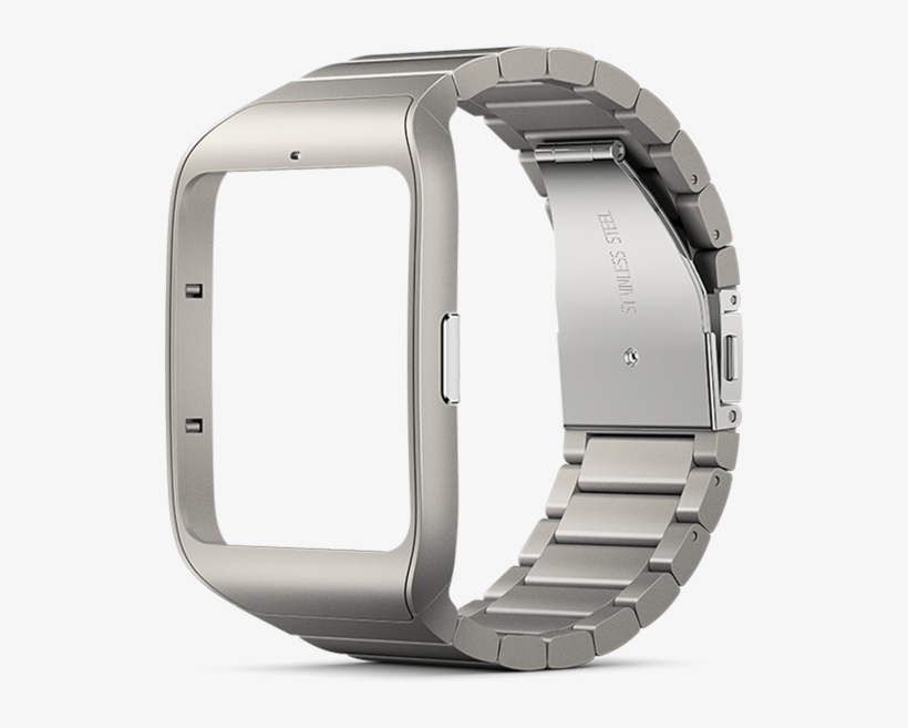 Stainless Steel Sony Smartwatch 3 Wrist Strap Swr510, transparent png #6616800